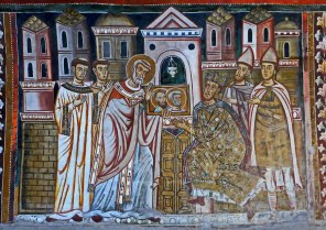 교황 성 실베스테르 1세와 콘스탄티누스 황제4_photo by Peter1936F_in Chapel of Sylvester in Basilika Santi Quattro Coronati_Rome.jpg